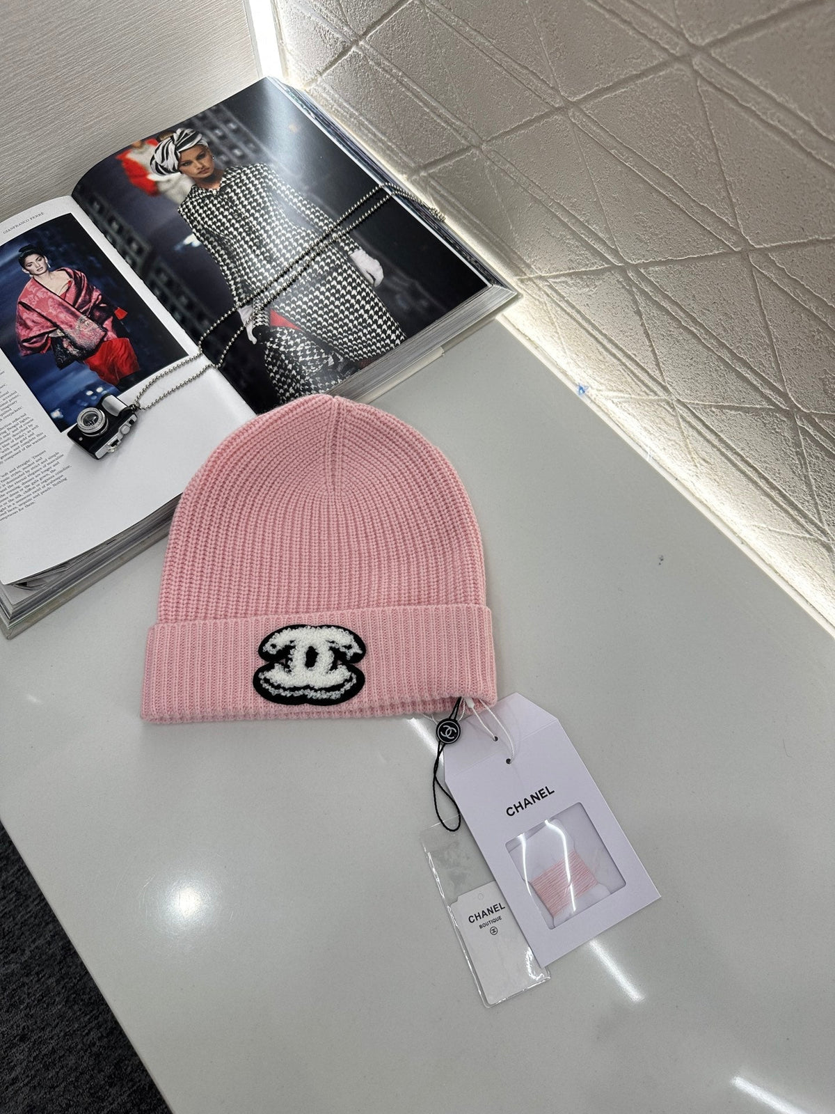 Cashmere knitted hat