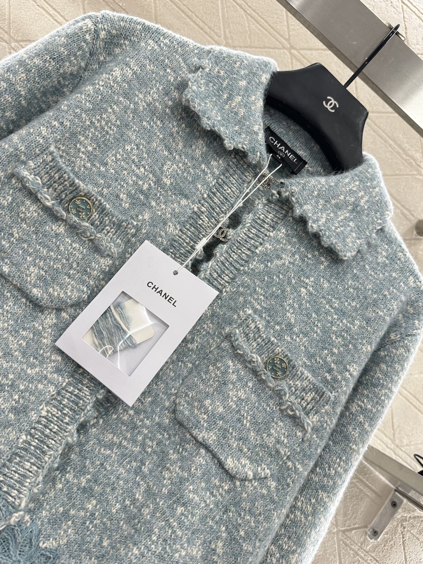 Embroidered Lace Knit Cardigan