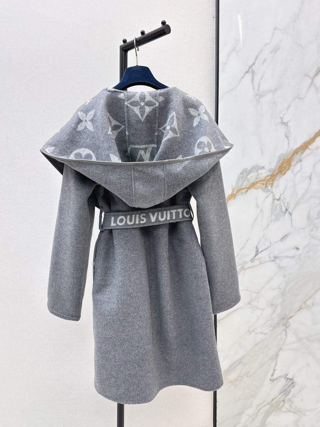 Reversible Long Hooded Coat