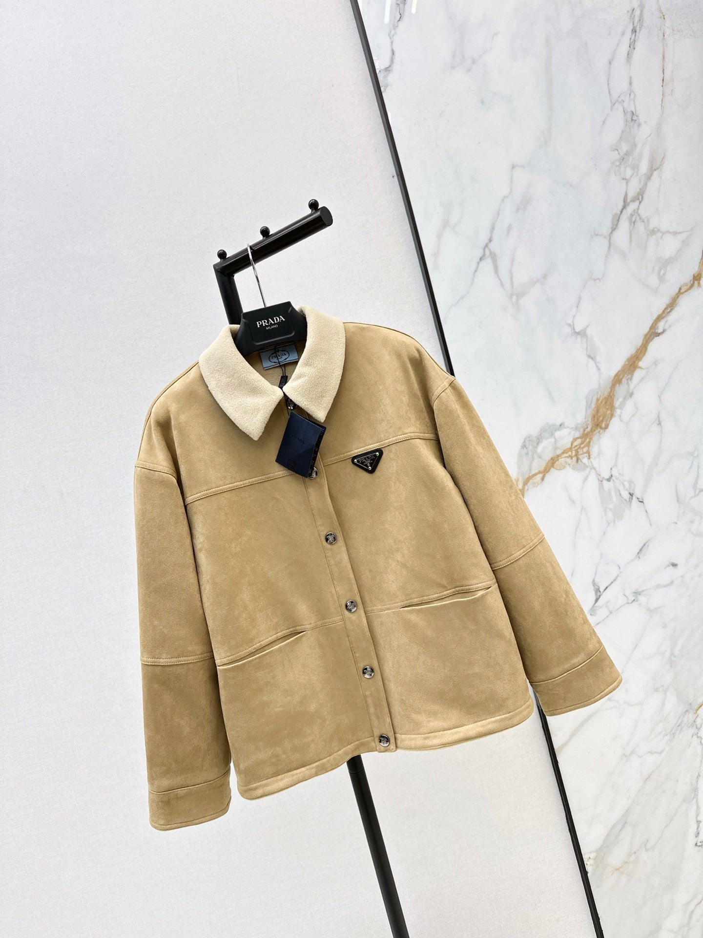 Eco-friendly suede coat