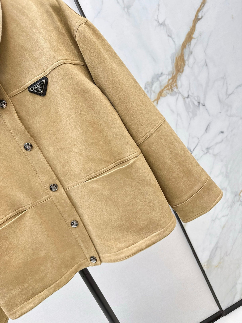 Eco-friendly suede coat