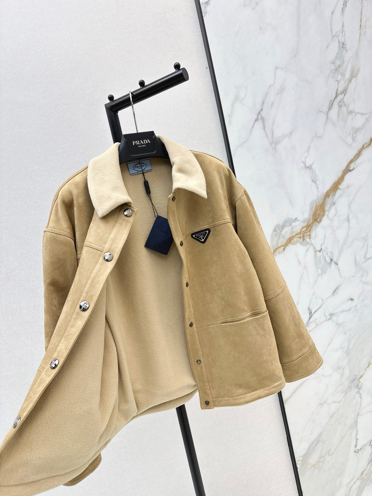 Eco-friendly suede coat