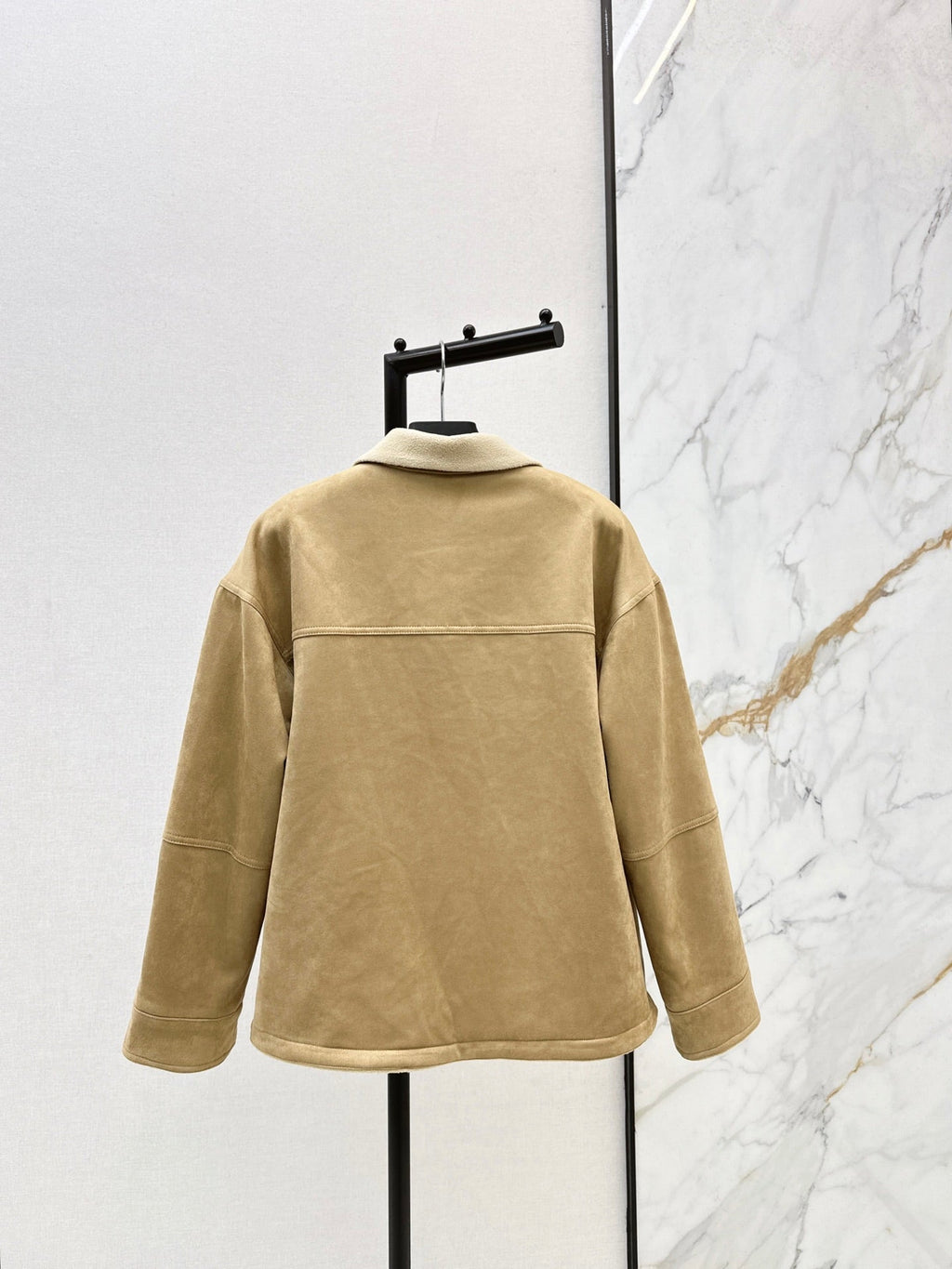 Eco-friendly suede coat