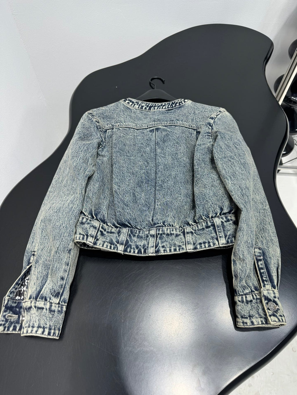 Denim Floral Quilted Jacket