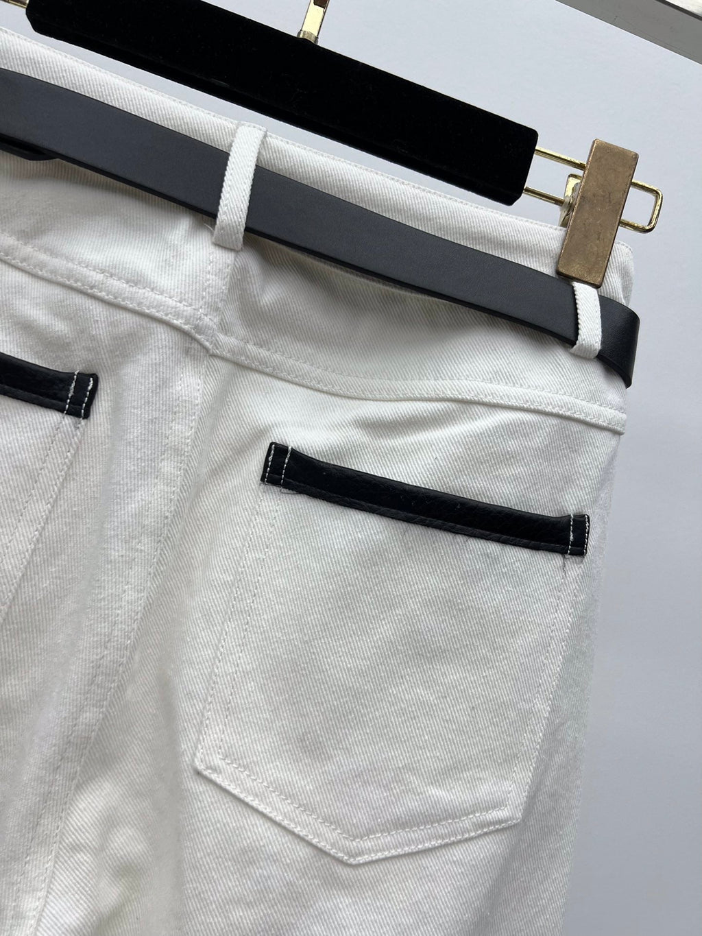 Embroidered logo wide-leg pants