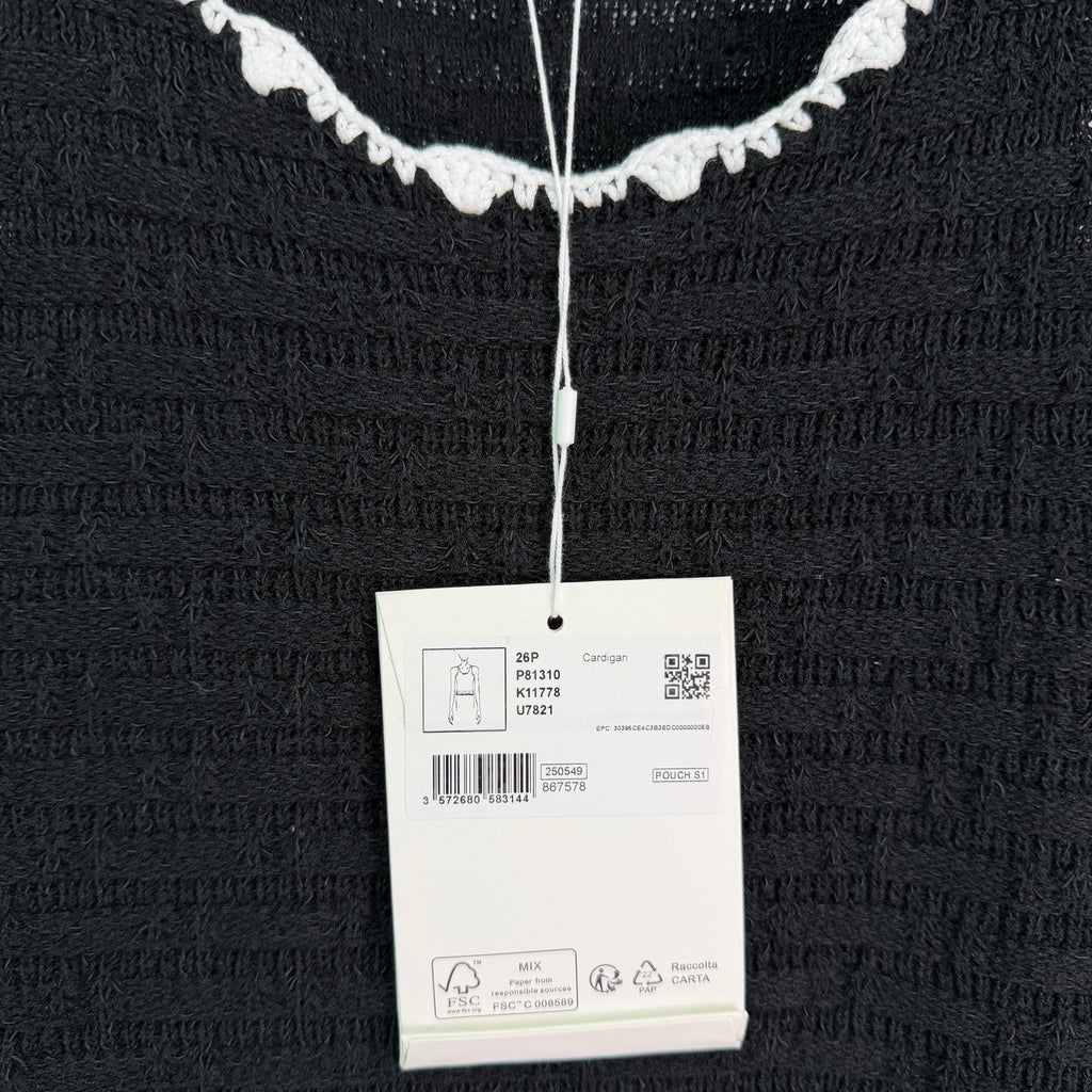 Wavy-edged Knit Vest