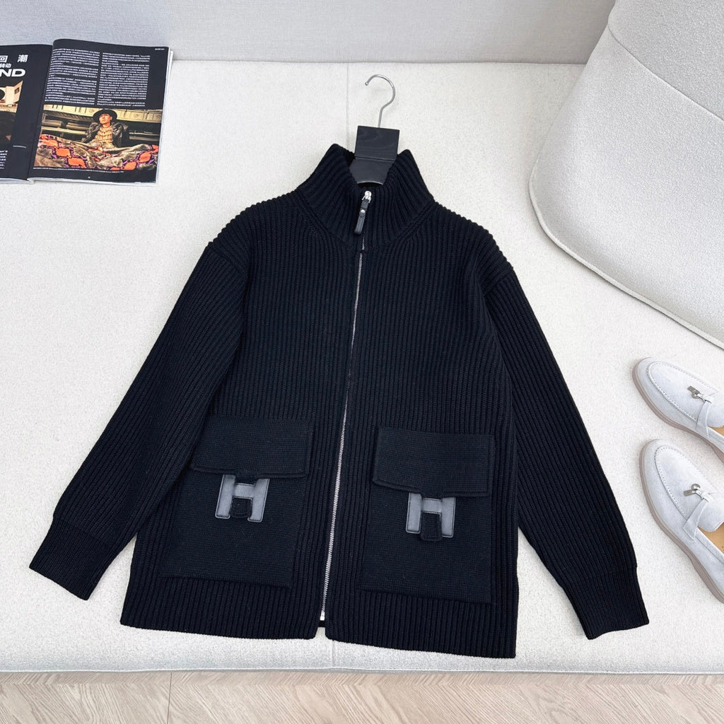 Pocket Wool Knit Cardigan