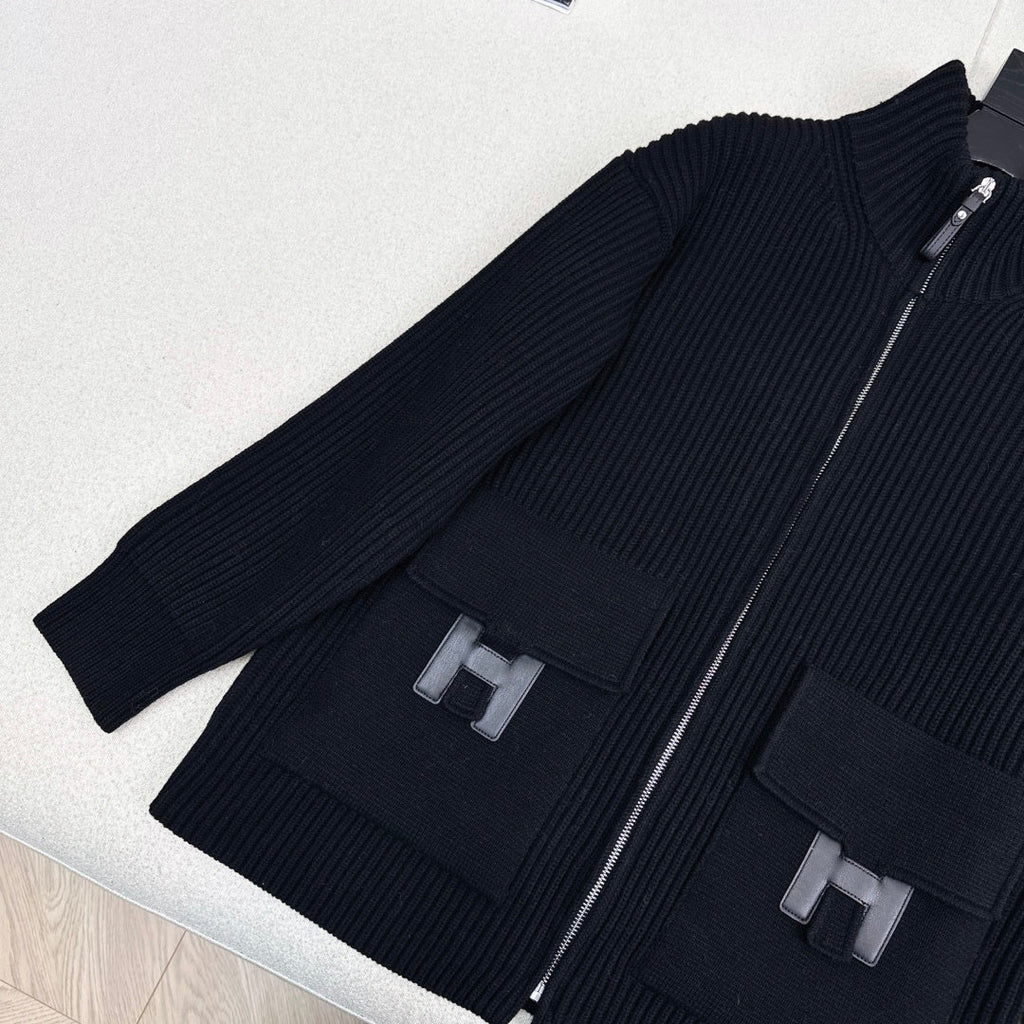 Pocket Wool Knit Cardigan