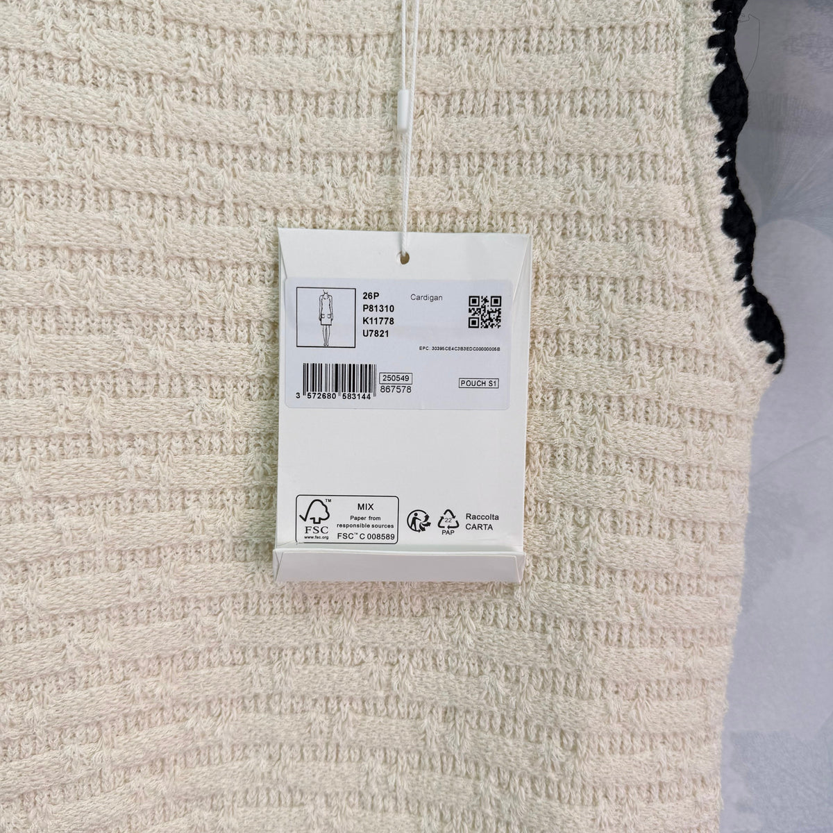Color-blocked woven round neck knit vest dress