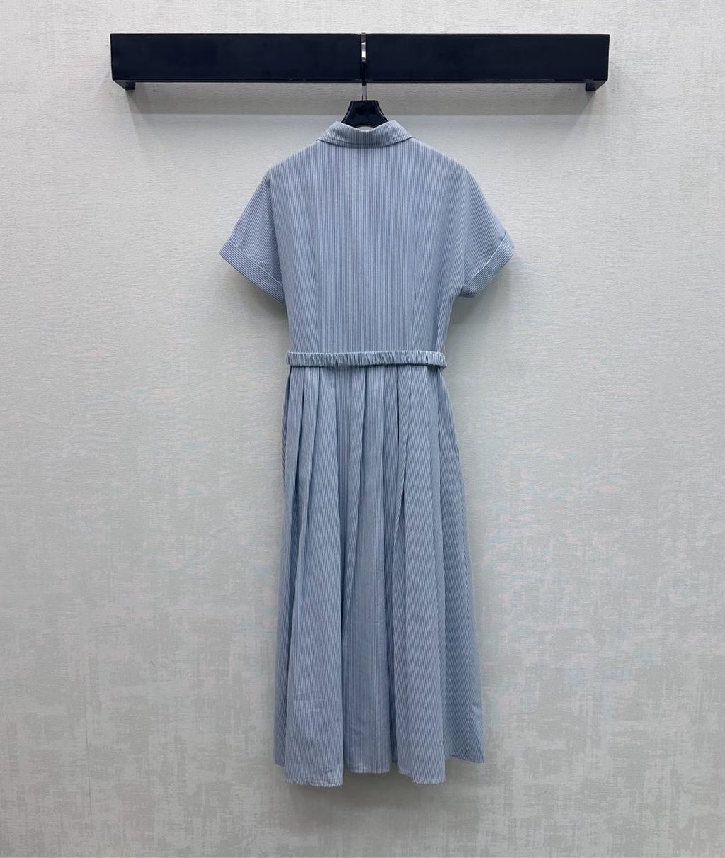 Striped Short-Sleeve Dress