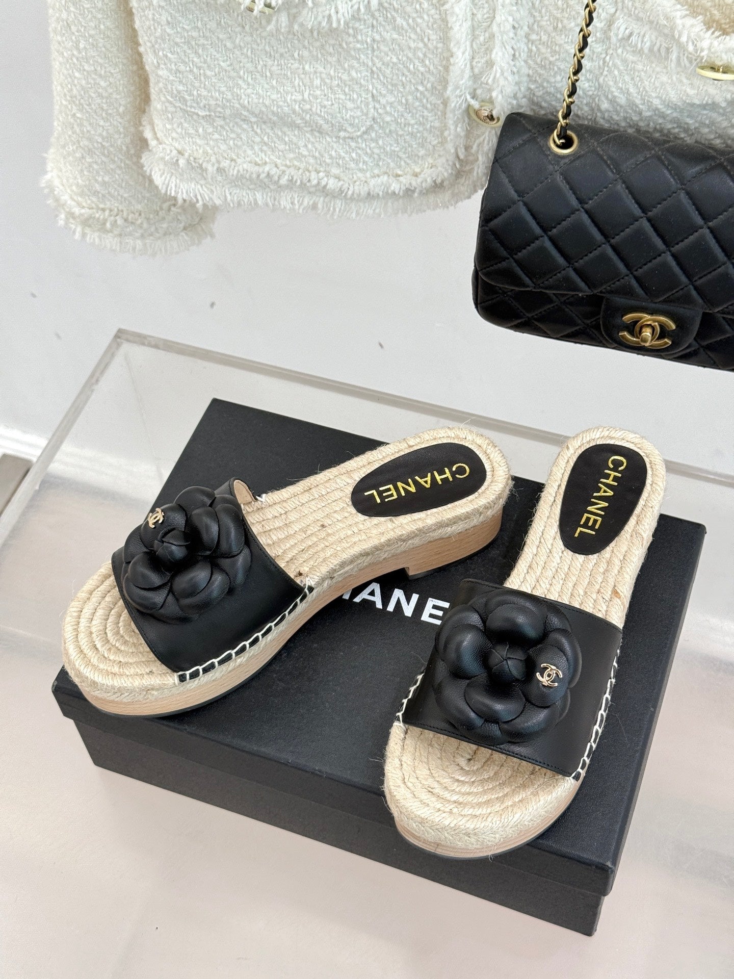 New Spring/Summer Hemp Rope Platform Slippers