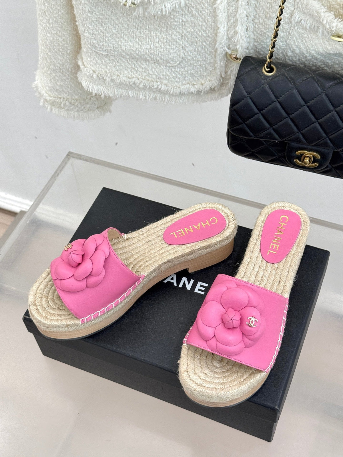 New Spring/Summer Hemp Rope Platform Slippers