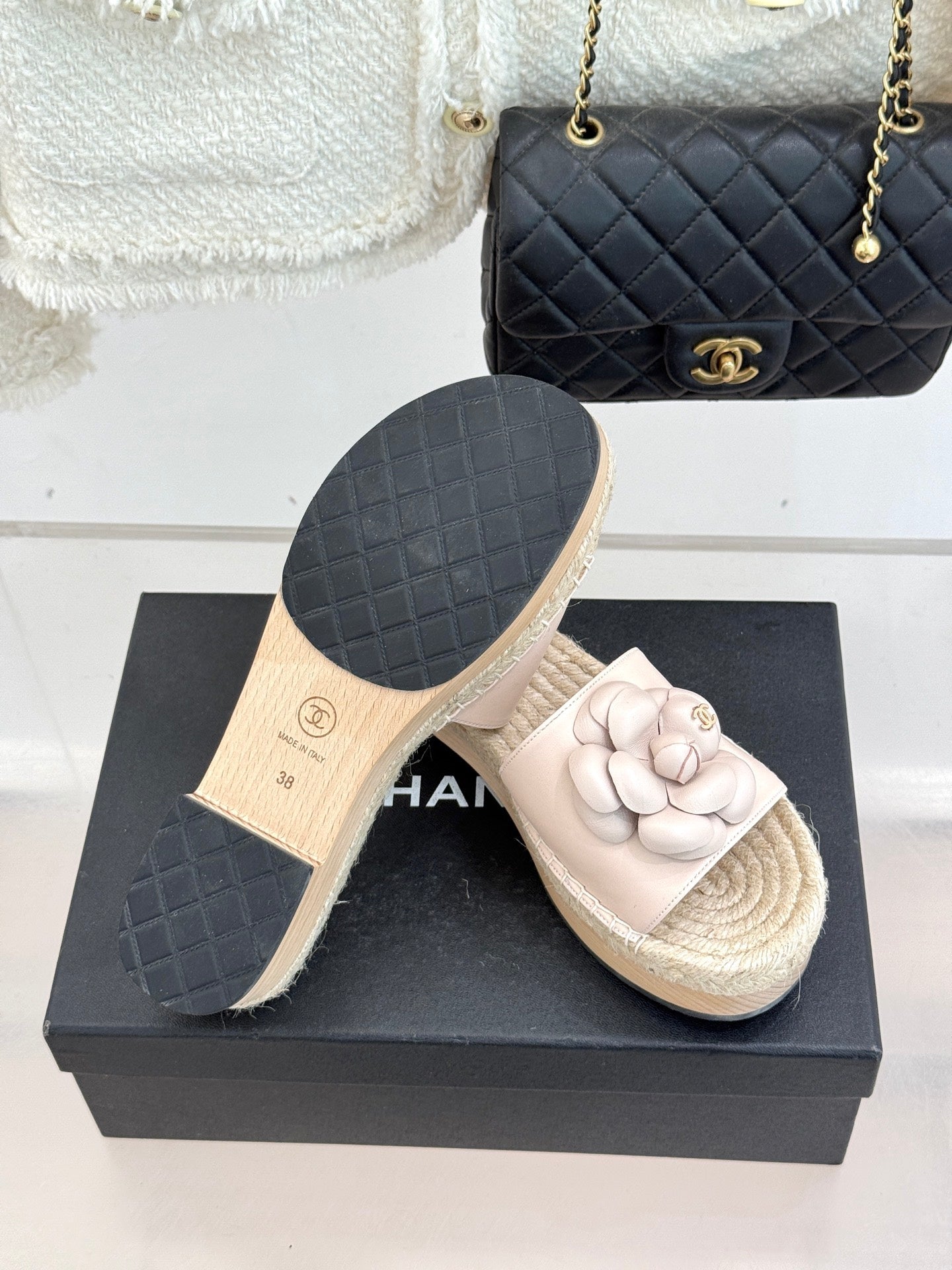 New Spring/Summer Hemp Rope Platform Slippers