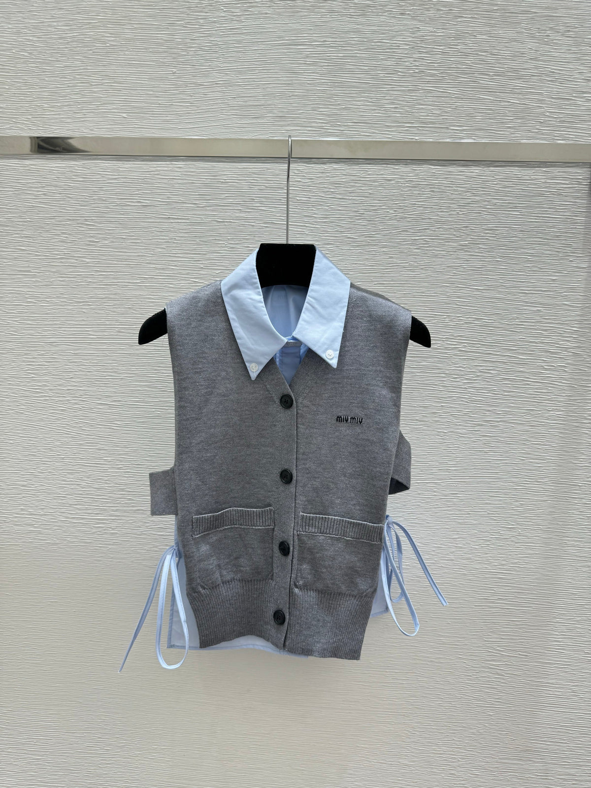Knitted Vest Two-Piece Set