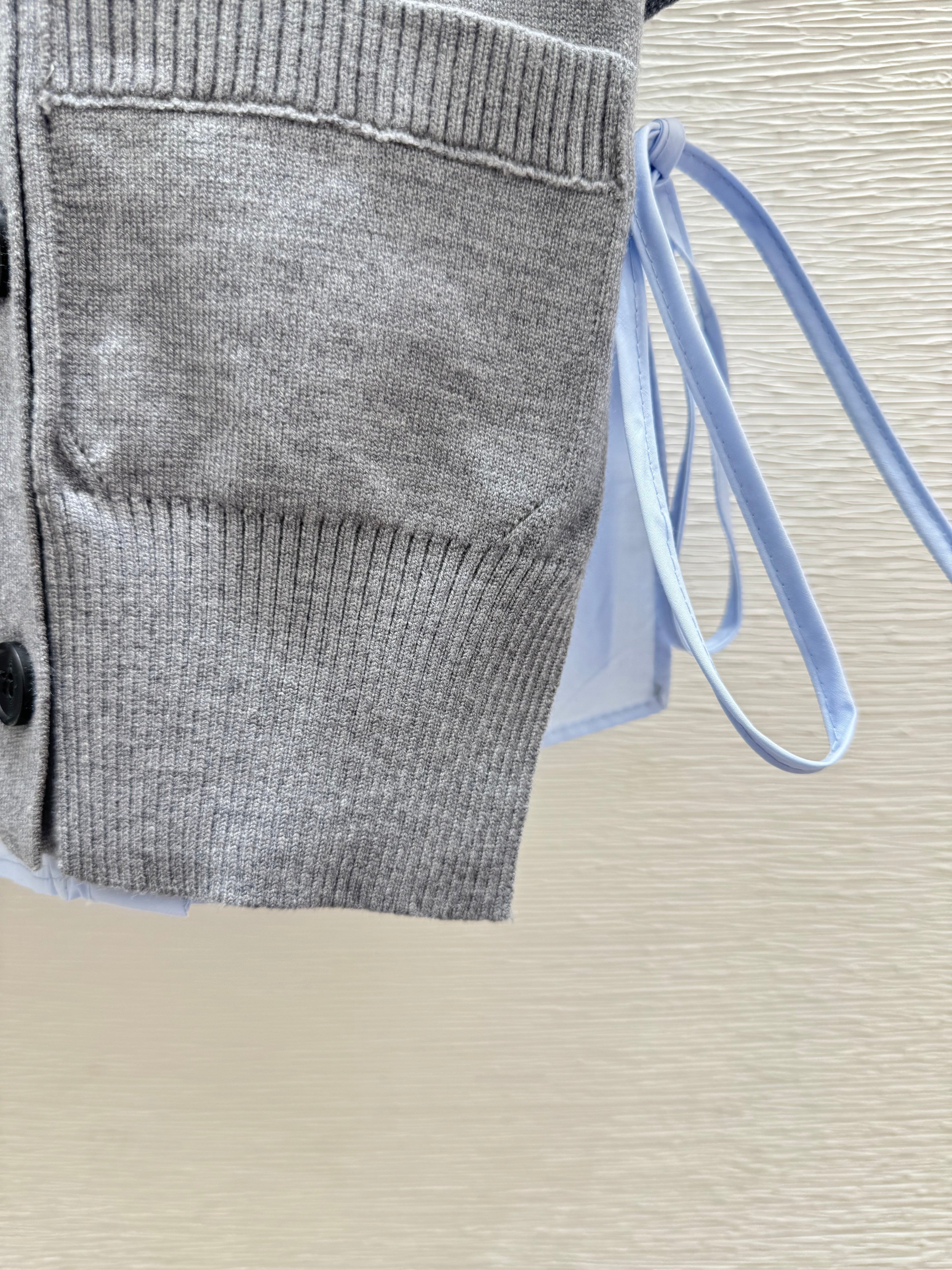 Knitted Vest Two-Piece Set