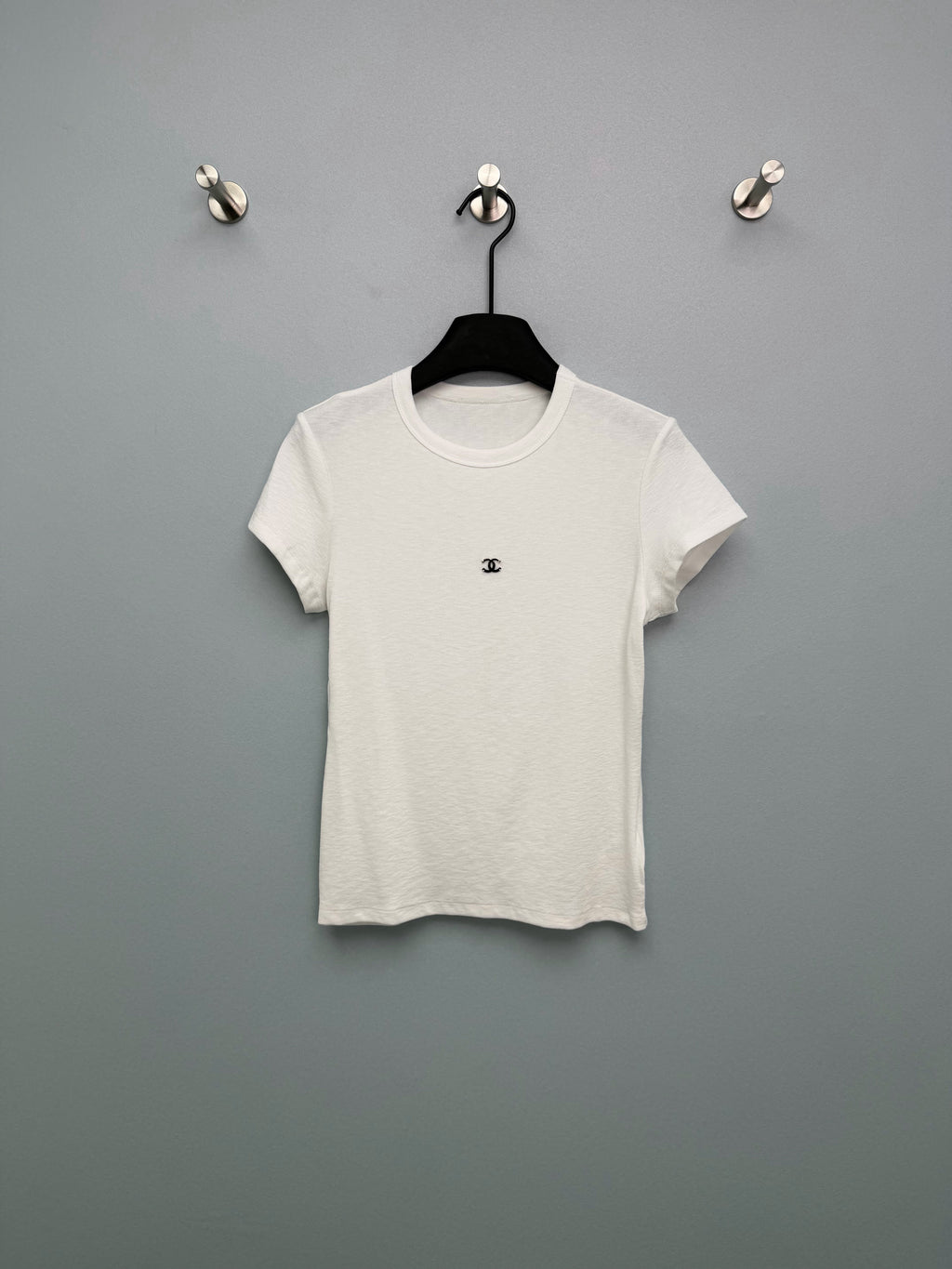 Jacquard Knit Short-Sleeve T-Shirt