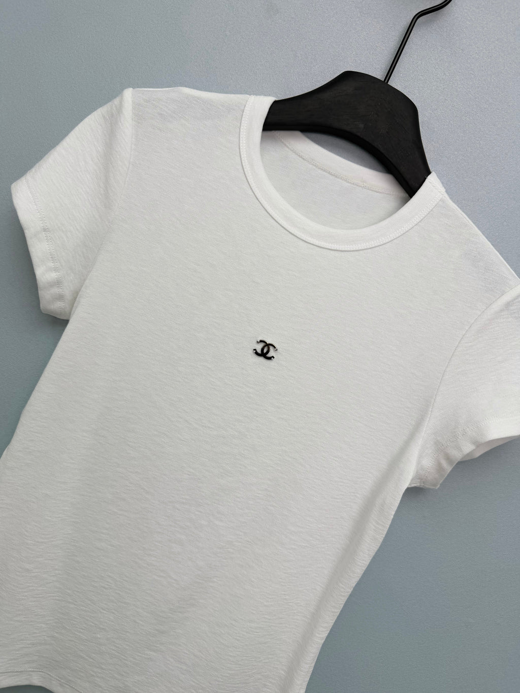 Jacquard Knit Short-Sleeve T-Shirt