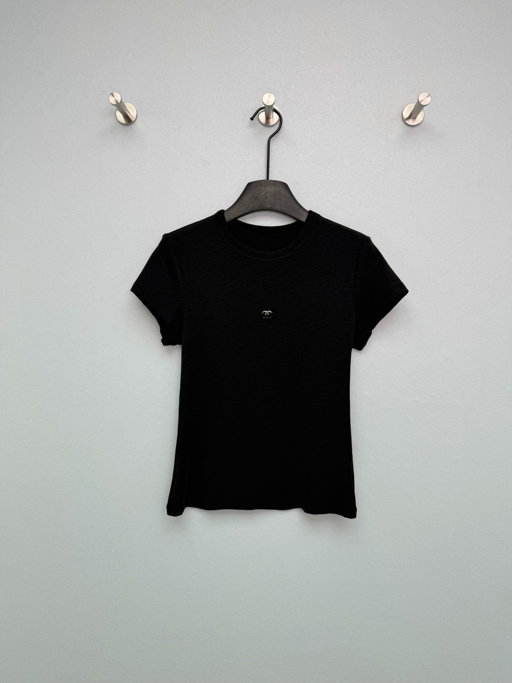 Jacquard Knit Short-Sleeve T-Shirt