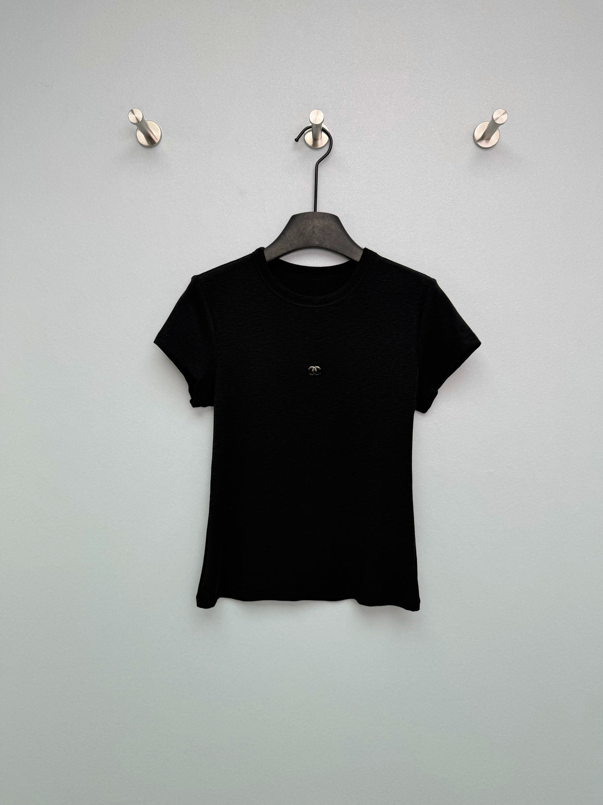 Jacquard Knit Short-Sleeve T-Shirt