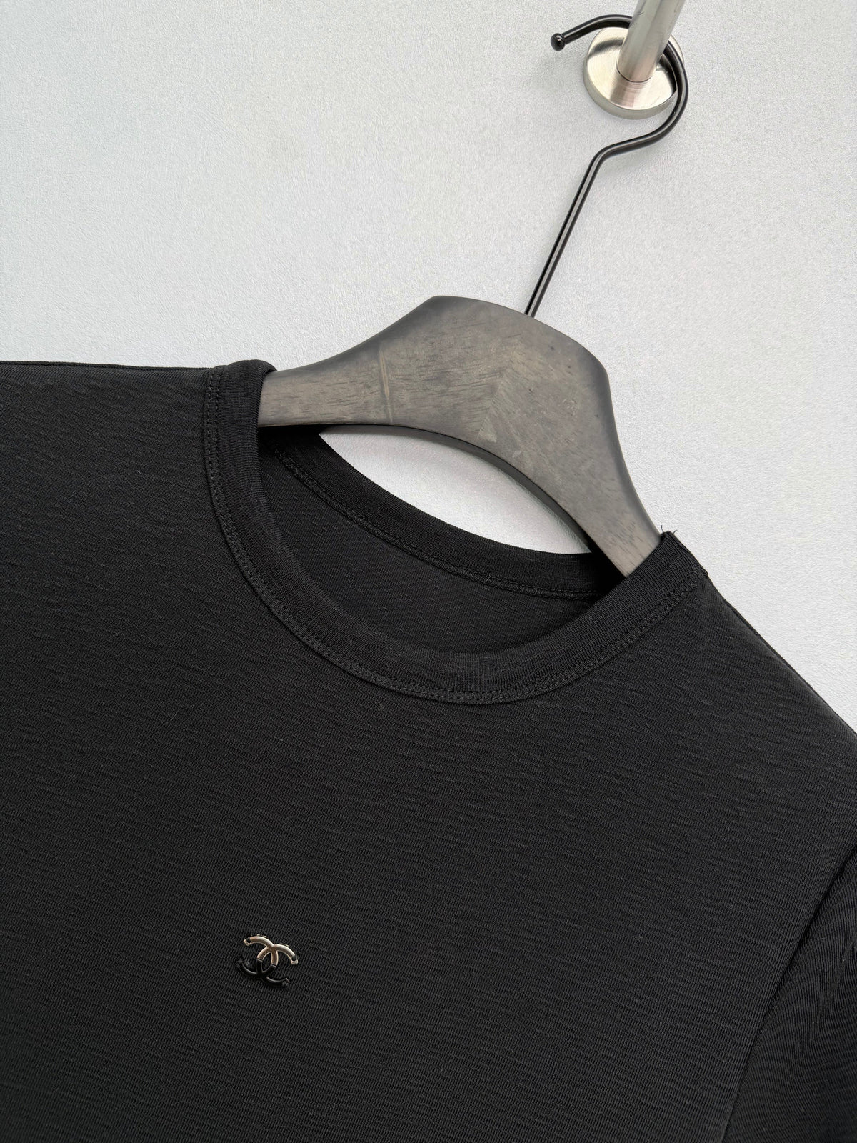Jacquard Knit Short-Sleeve T-Shirt