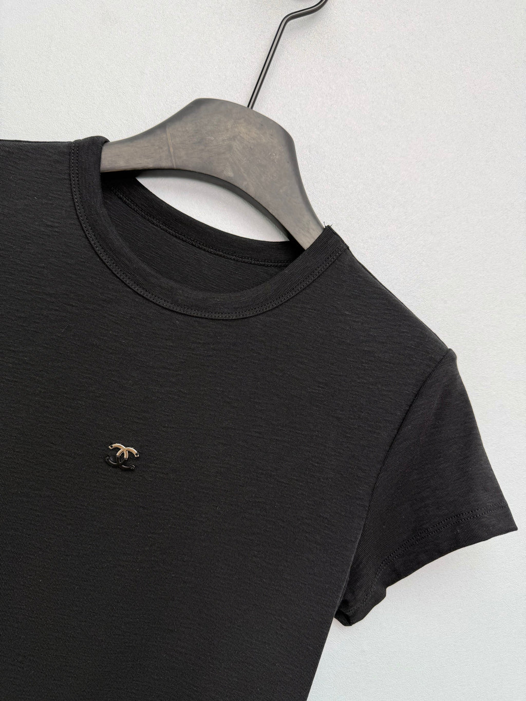 Jacquard Knit Short-Sleeve T-Shirt
