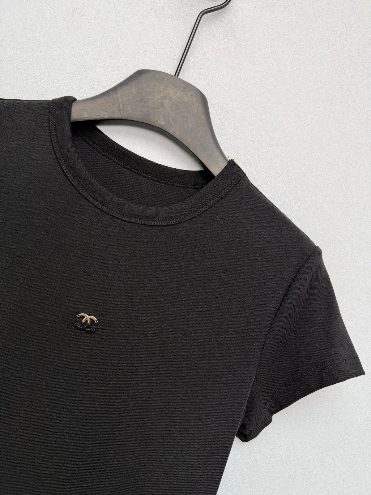 Jacquard Knit Short-Sleeve T-Shirt