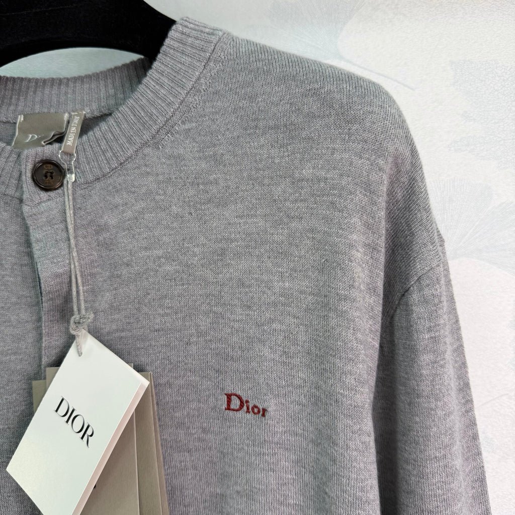 Grey Knit Cardigan