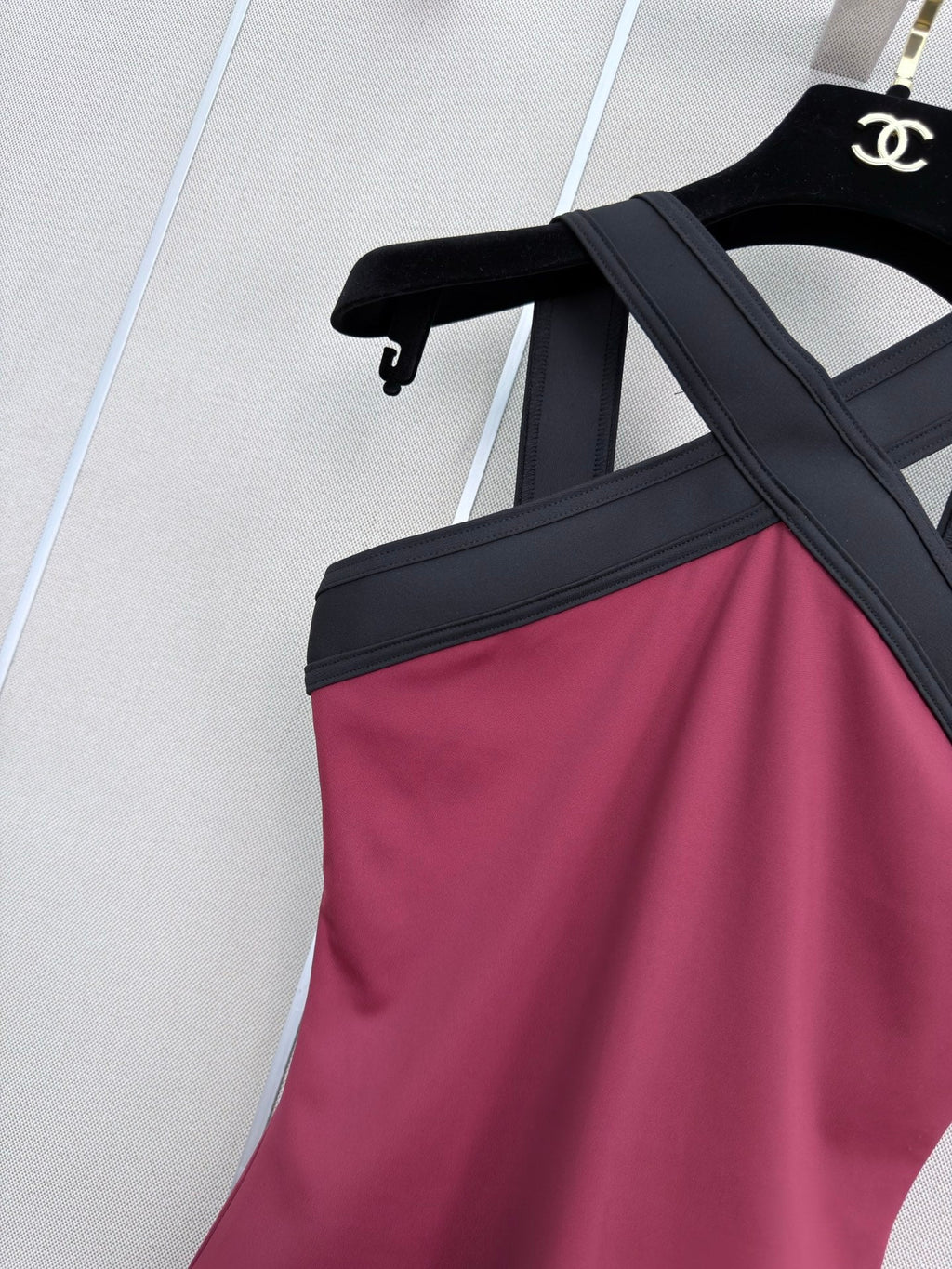 Cross-body swimsuit