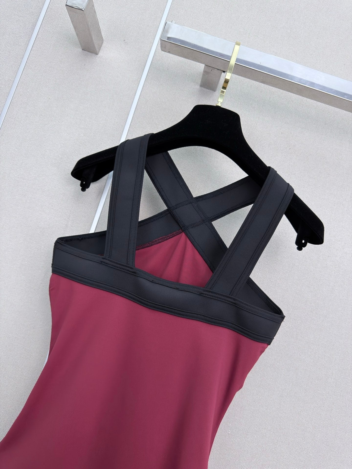 Cross-body swimsuit