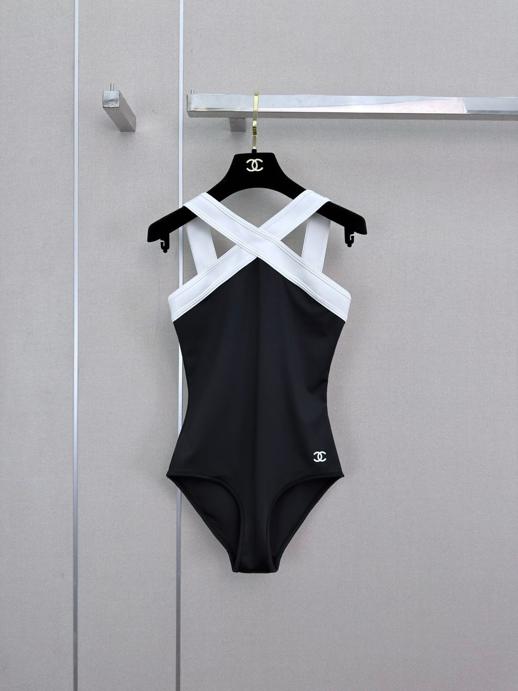 Cross-body swimsuit