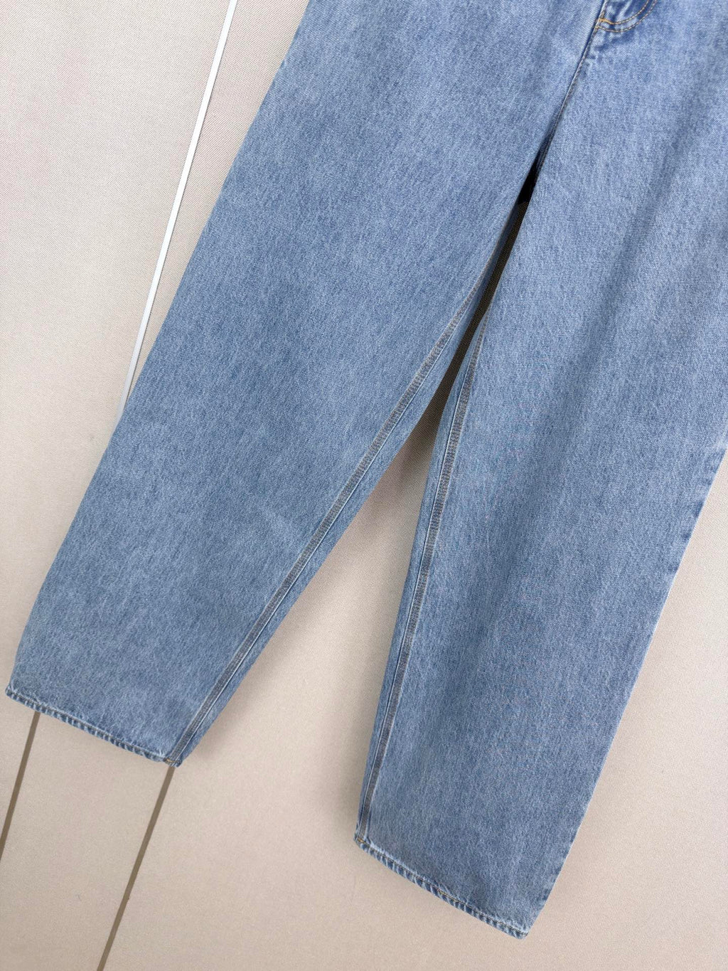 Straight-leg utility jeans