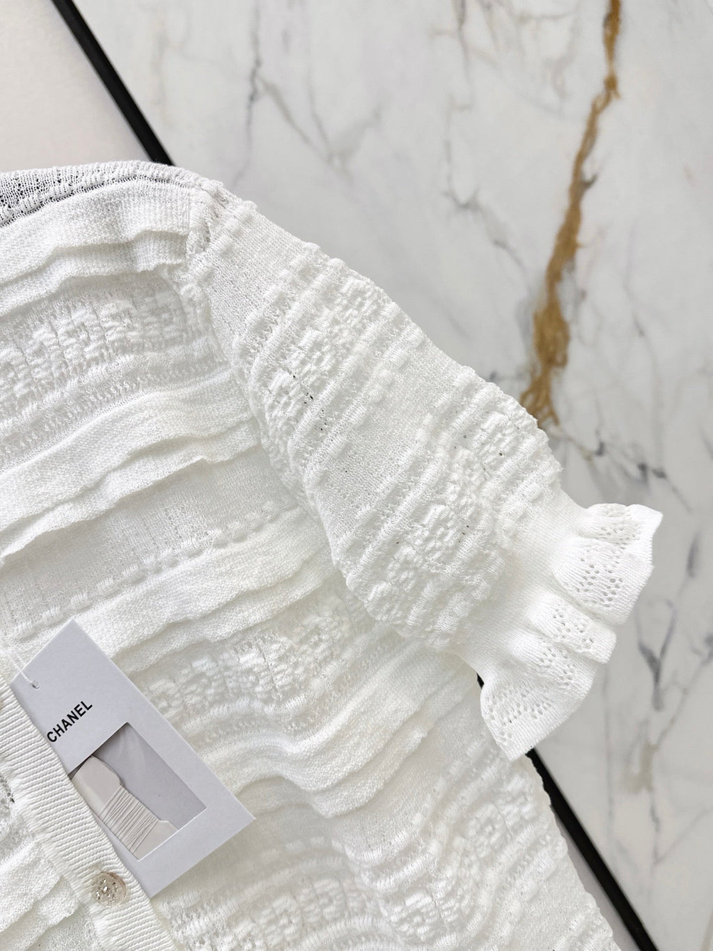 Chanel/Open-knit cardigan
