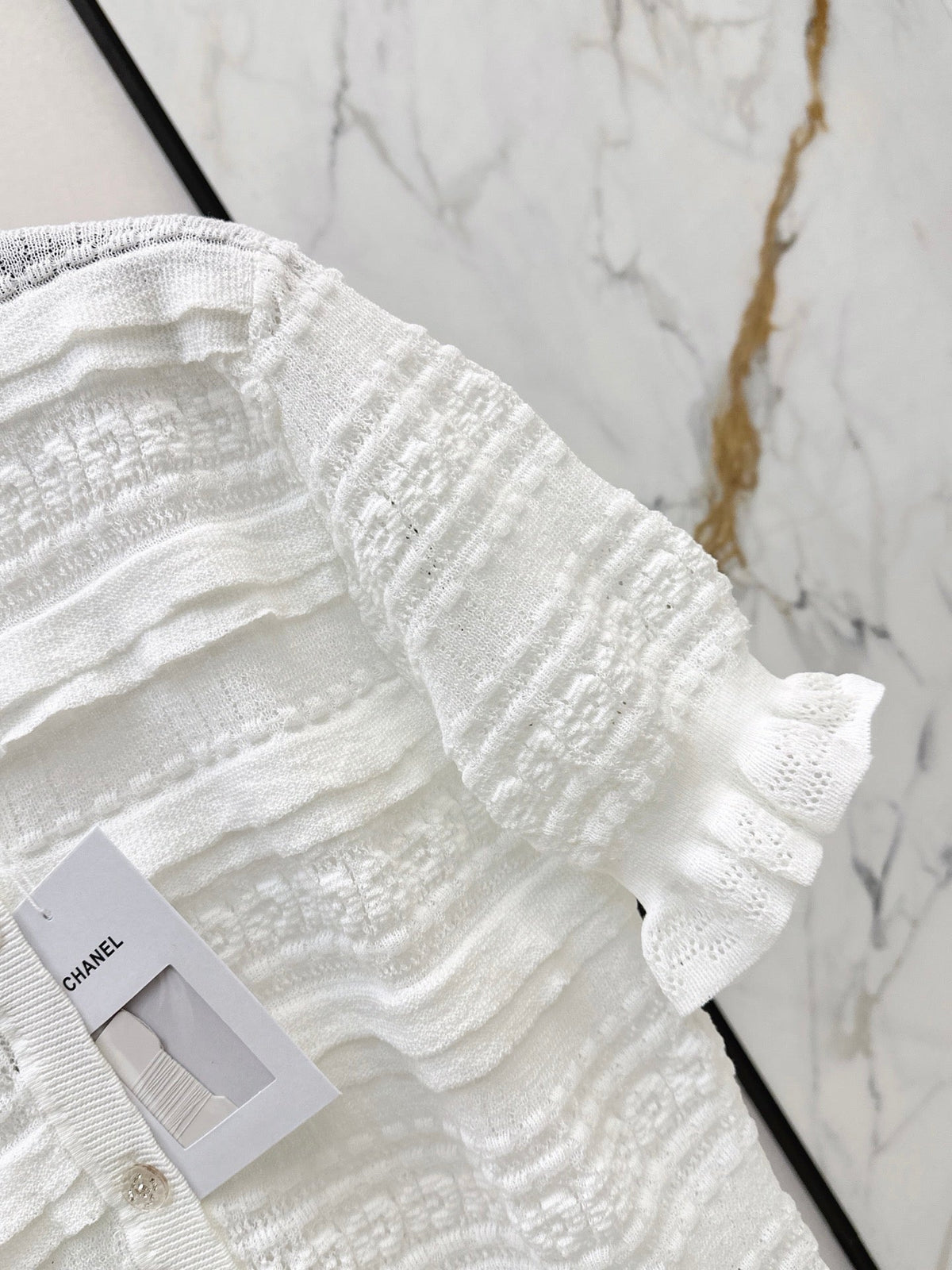 Chanel/Open-knit cardigan