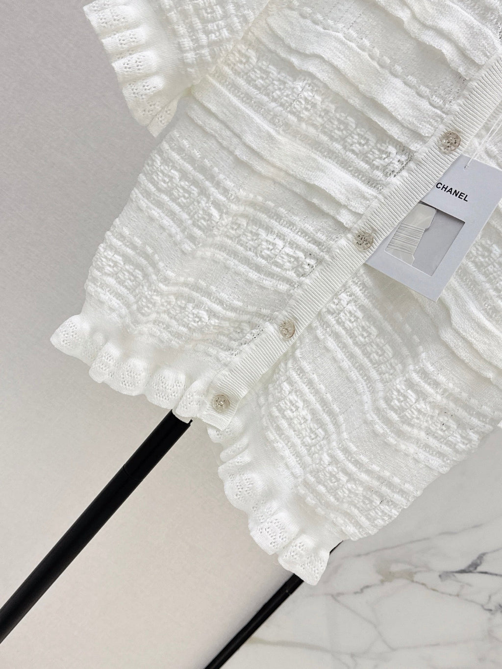 Chanel/Open-knit cardigan