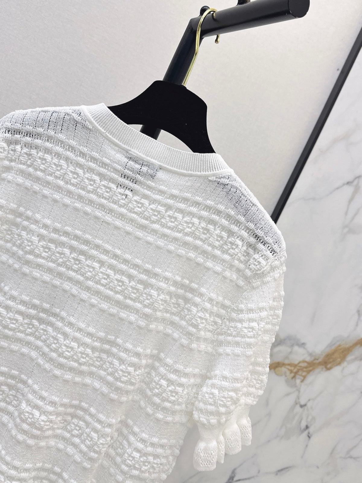 Chanel/Open-knit cardigan