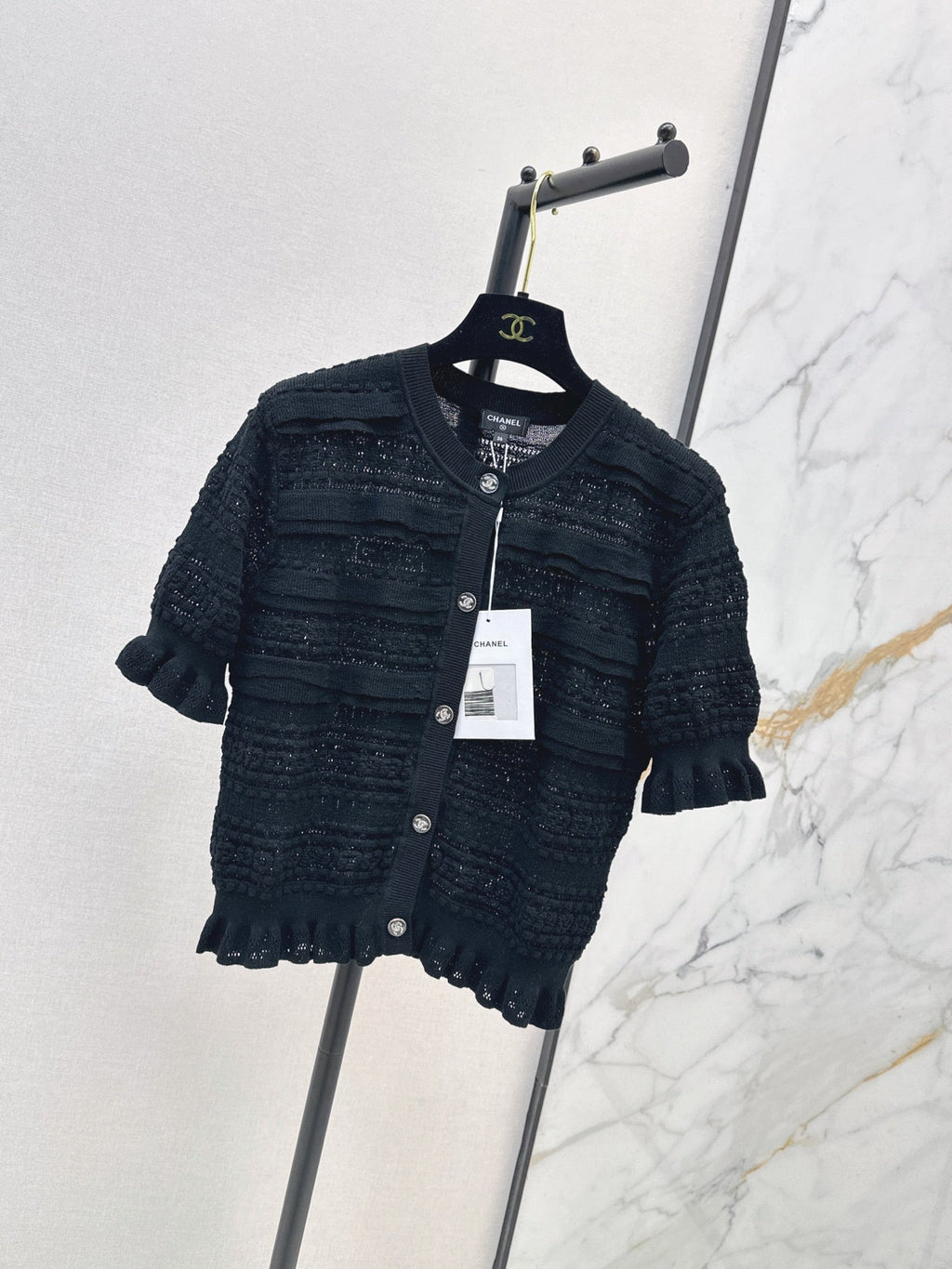 Chanel/Open-knit cardigan