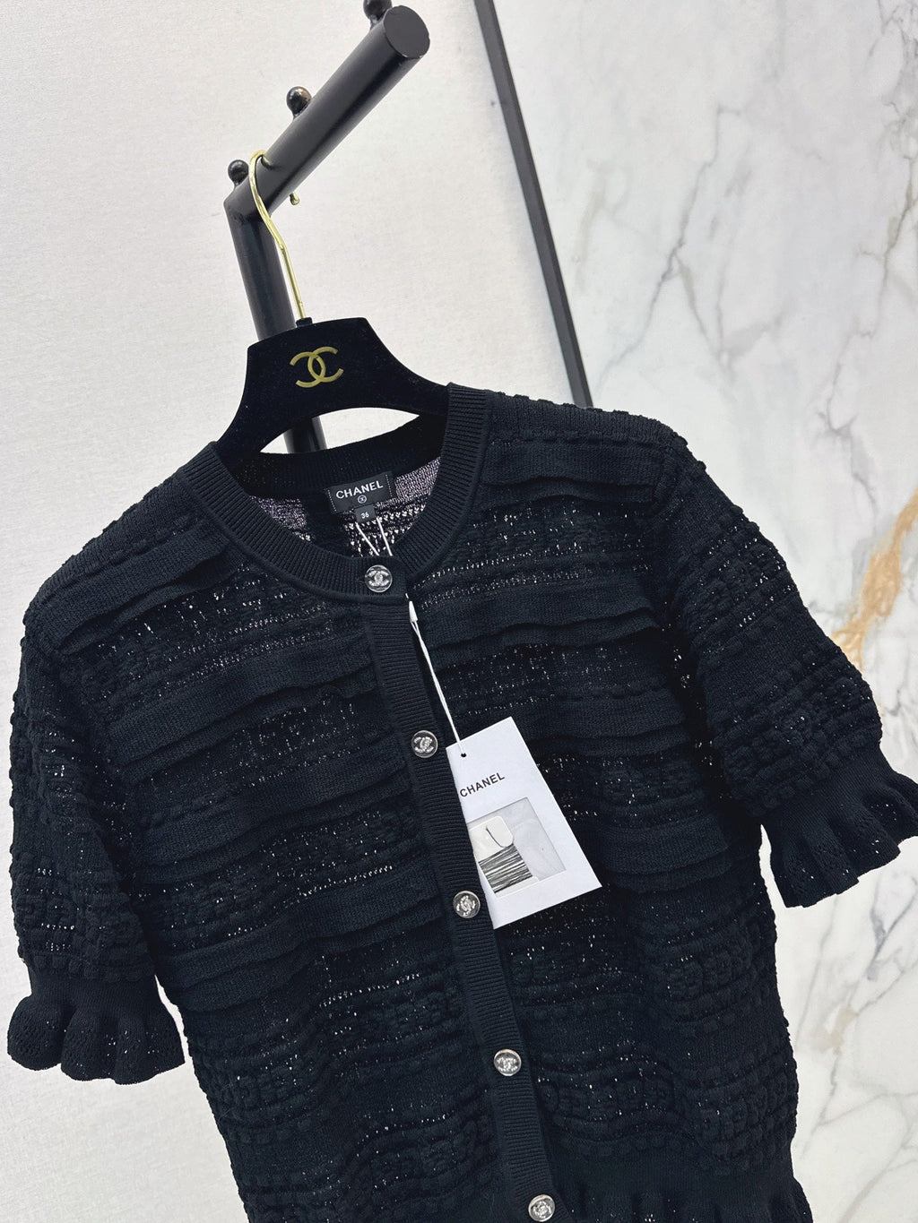Chanel/Open-knit cardigan