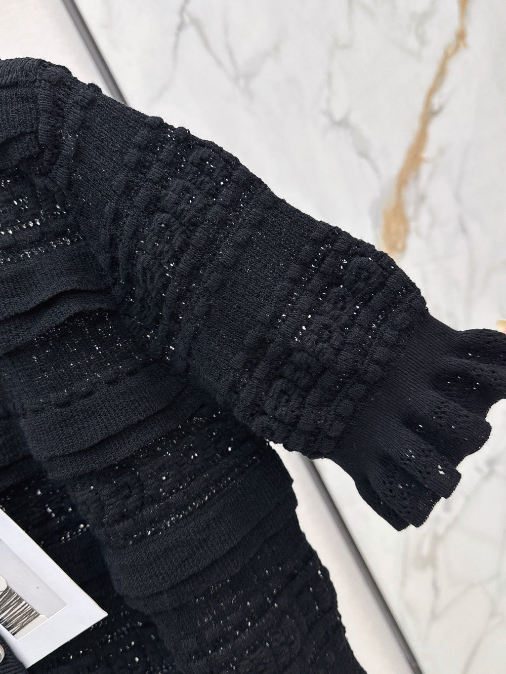 Chanel/Open-knit cardigan