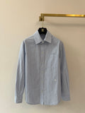 Chanel/Long vertical-striped shirt
