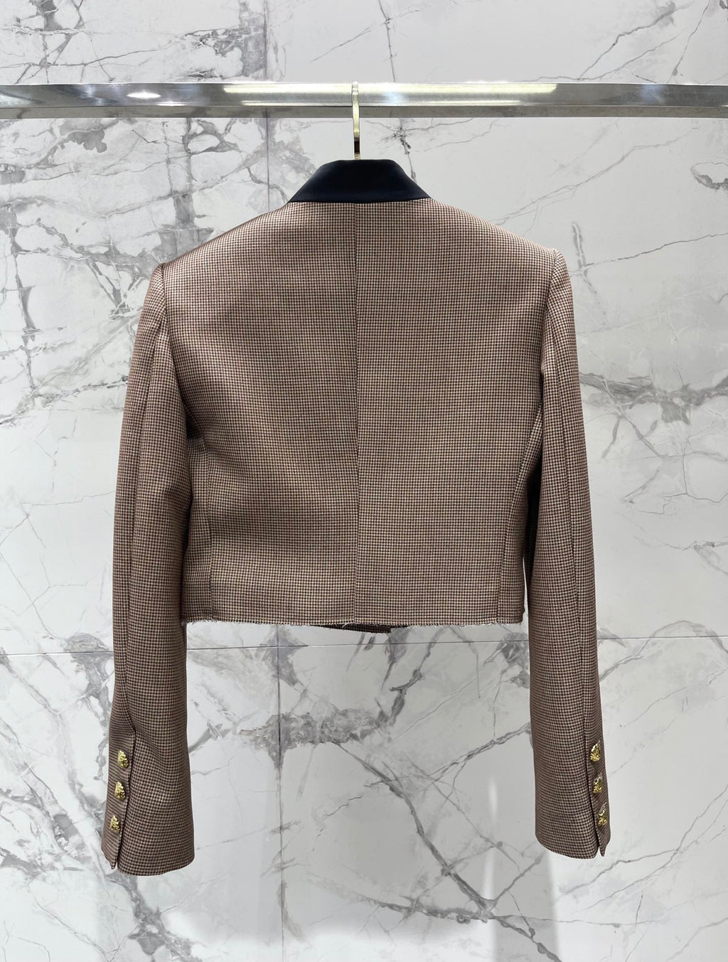 Chanel/Beige Half-Zip Knit Top