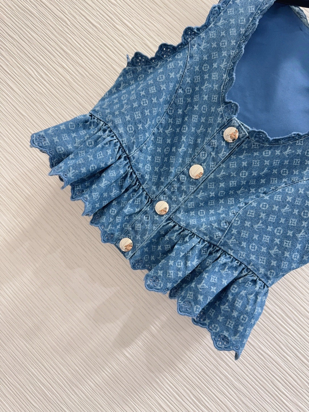 Louis Vuitton/26ss new denim vest