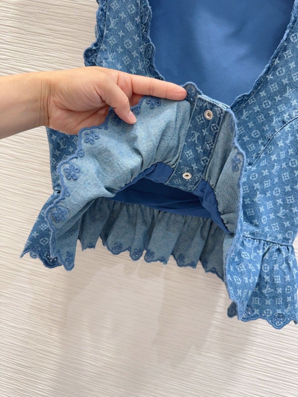 Louis Vuitton/26ss new denim vest