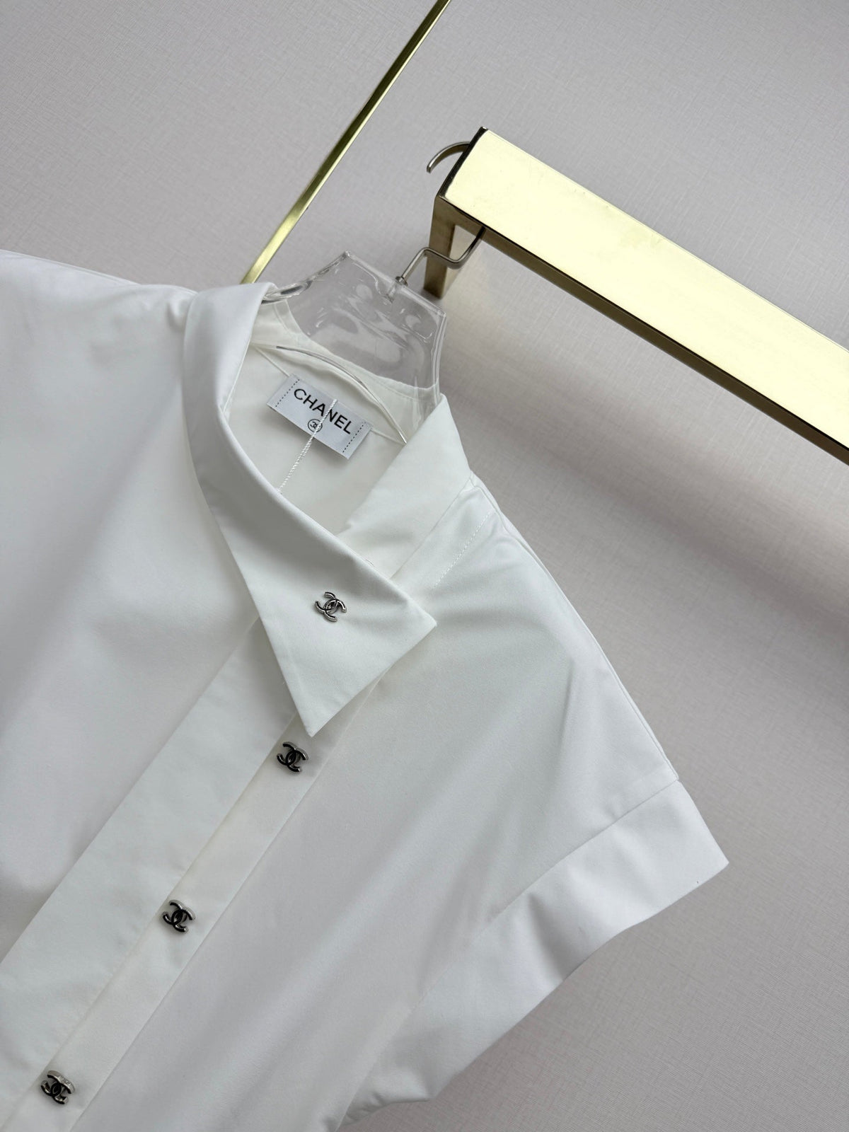Chanel/Stand-collar top
