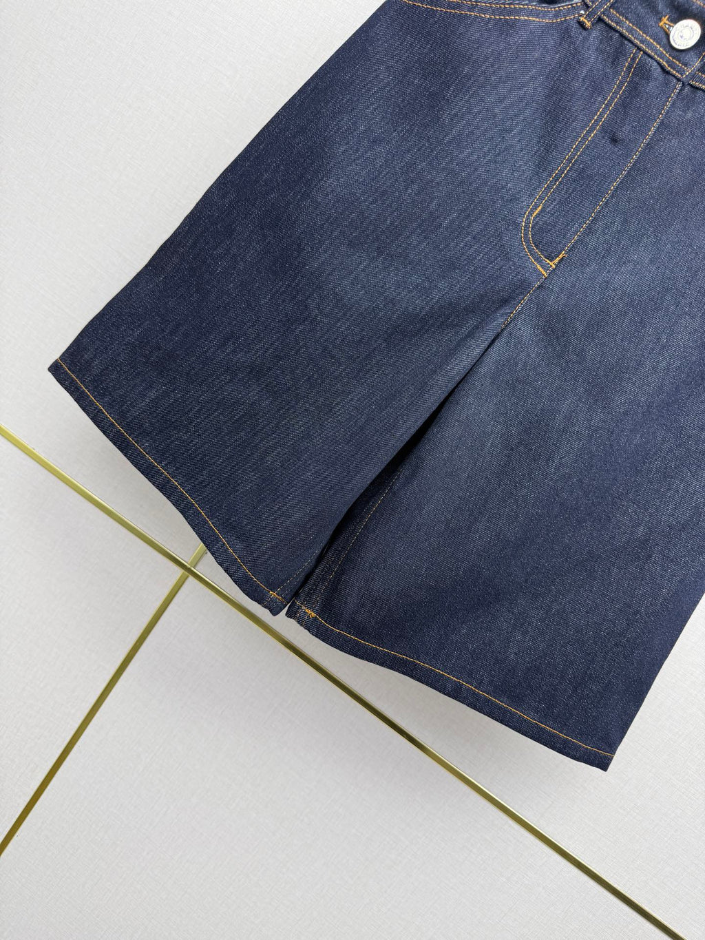 Chanel/Embroidered Straight-Leg Denim Trousers
