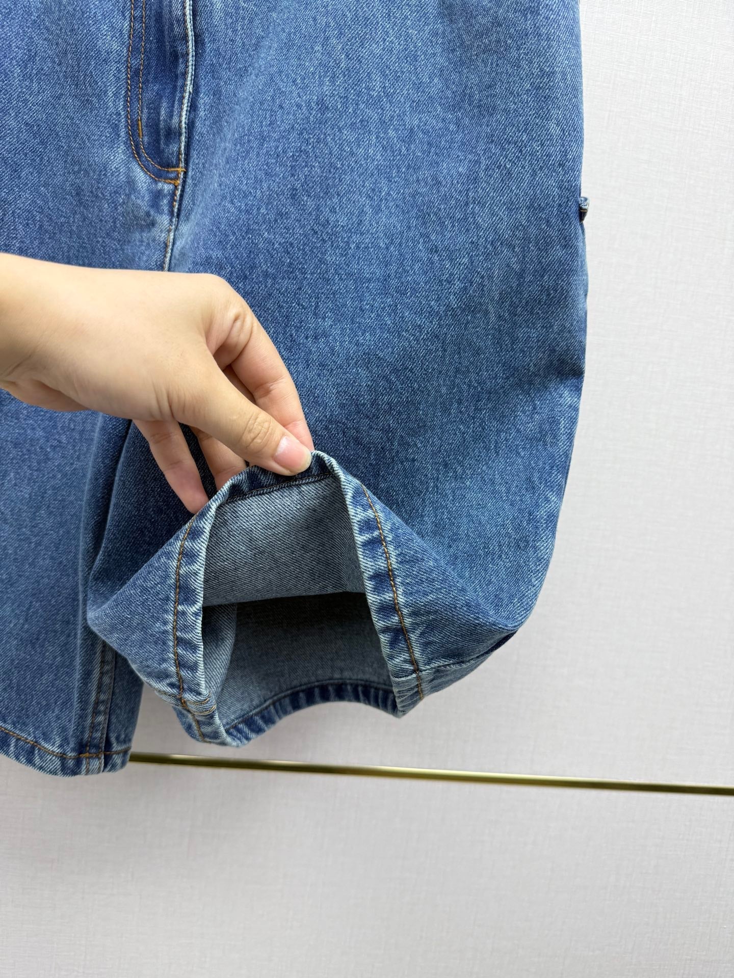 Chanel/Embroidered Straight-Leg Denim Trousers