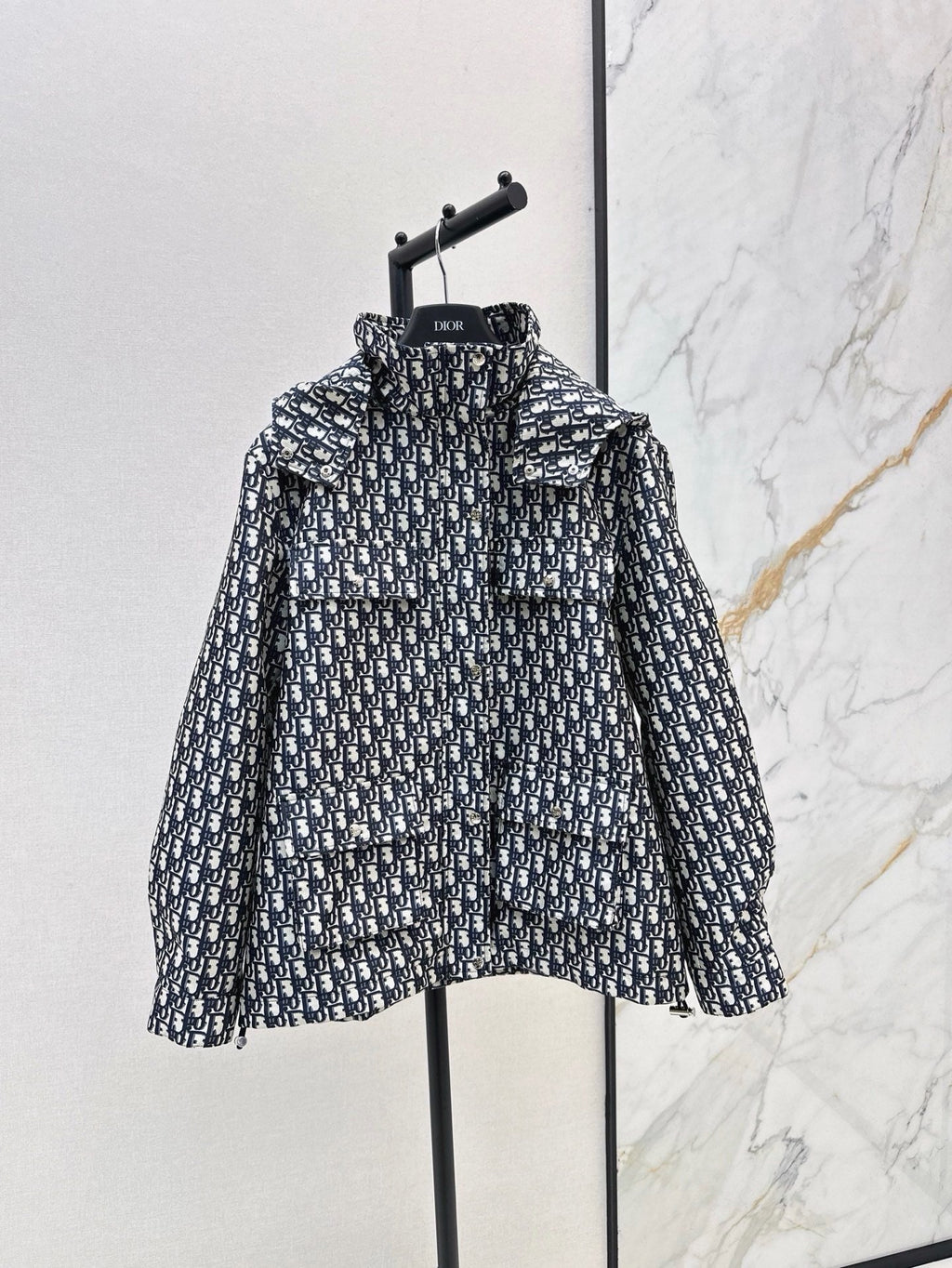 Hooded Mid-Length Jacket