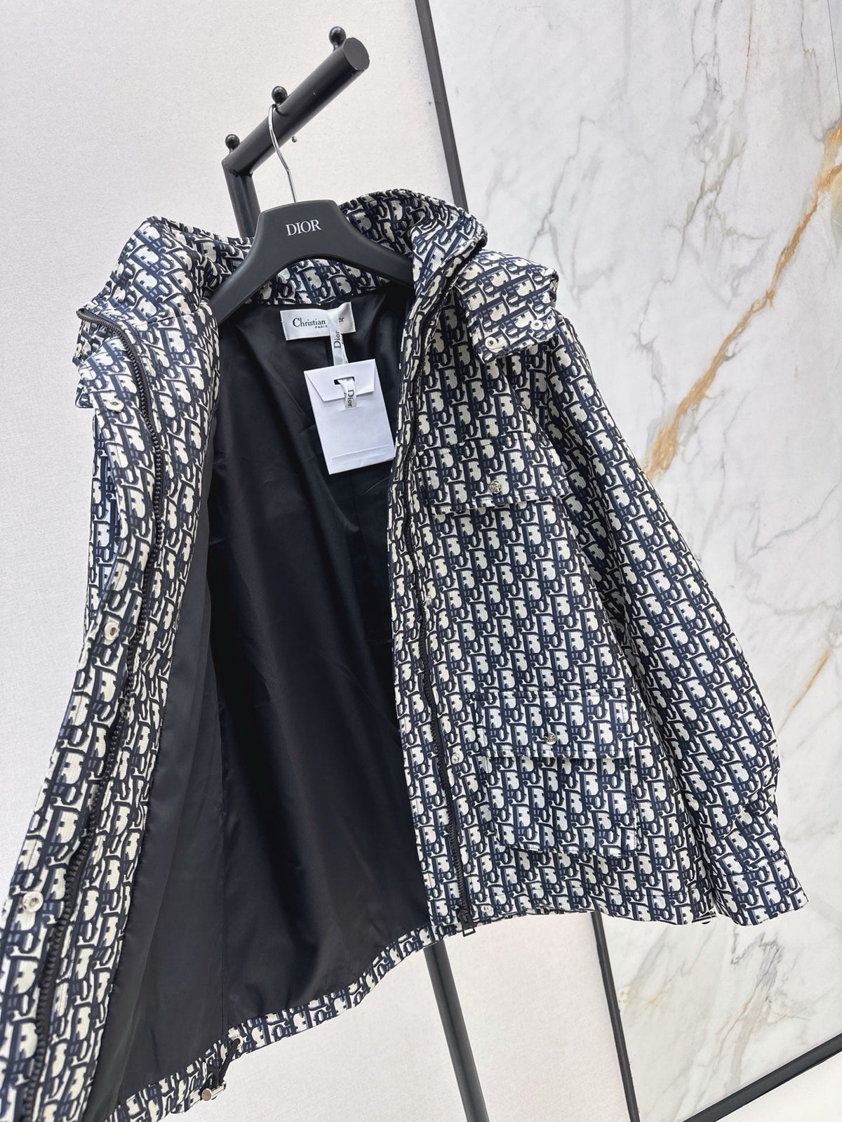 Hooded Mid-Length Jacket