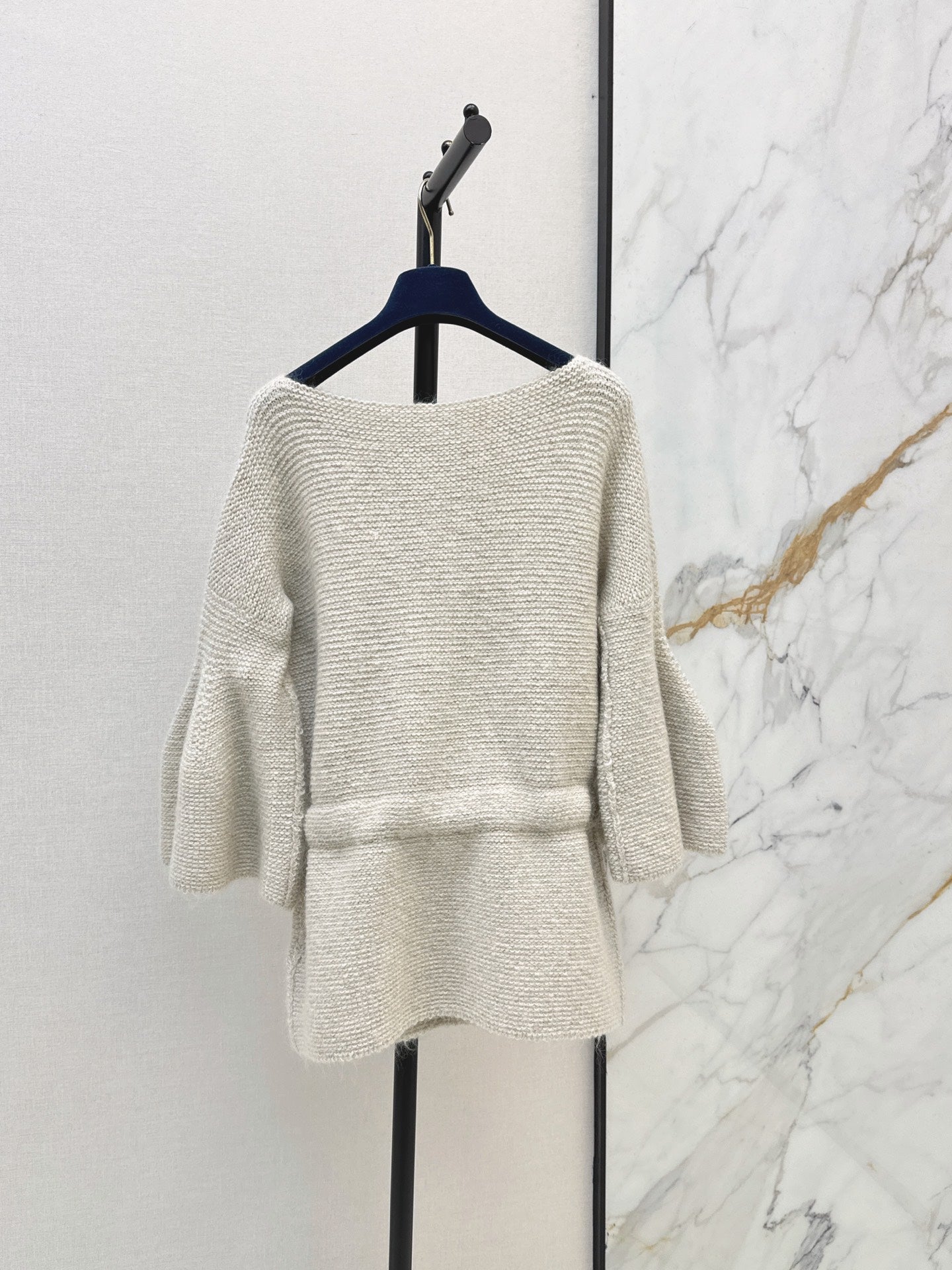 Substantial Batwing-Sleeve Sweater