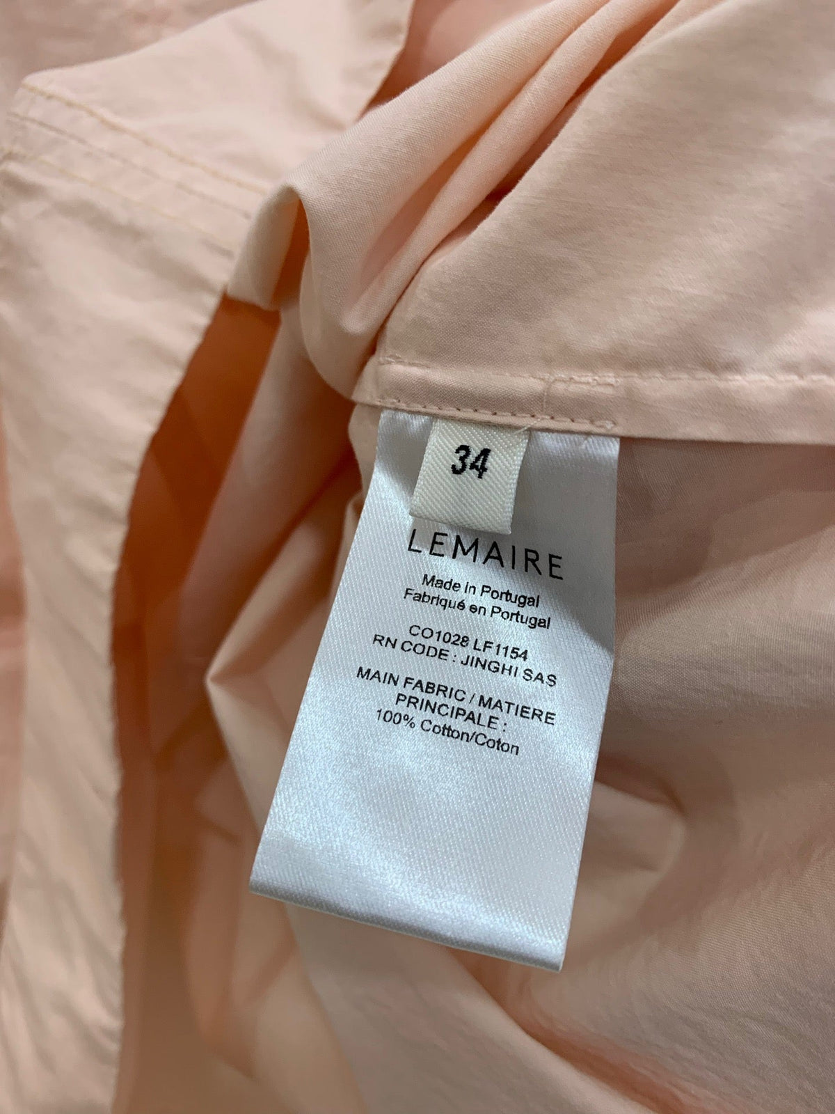 Lemaire/Loose-Fit Cotton Tie Shirt