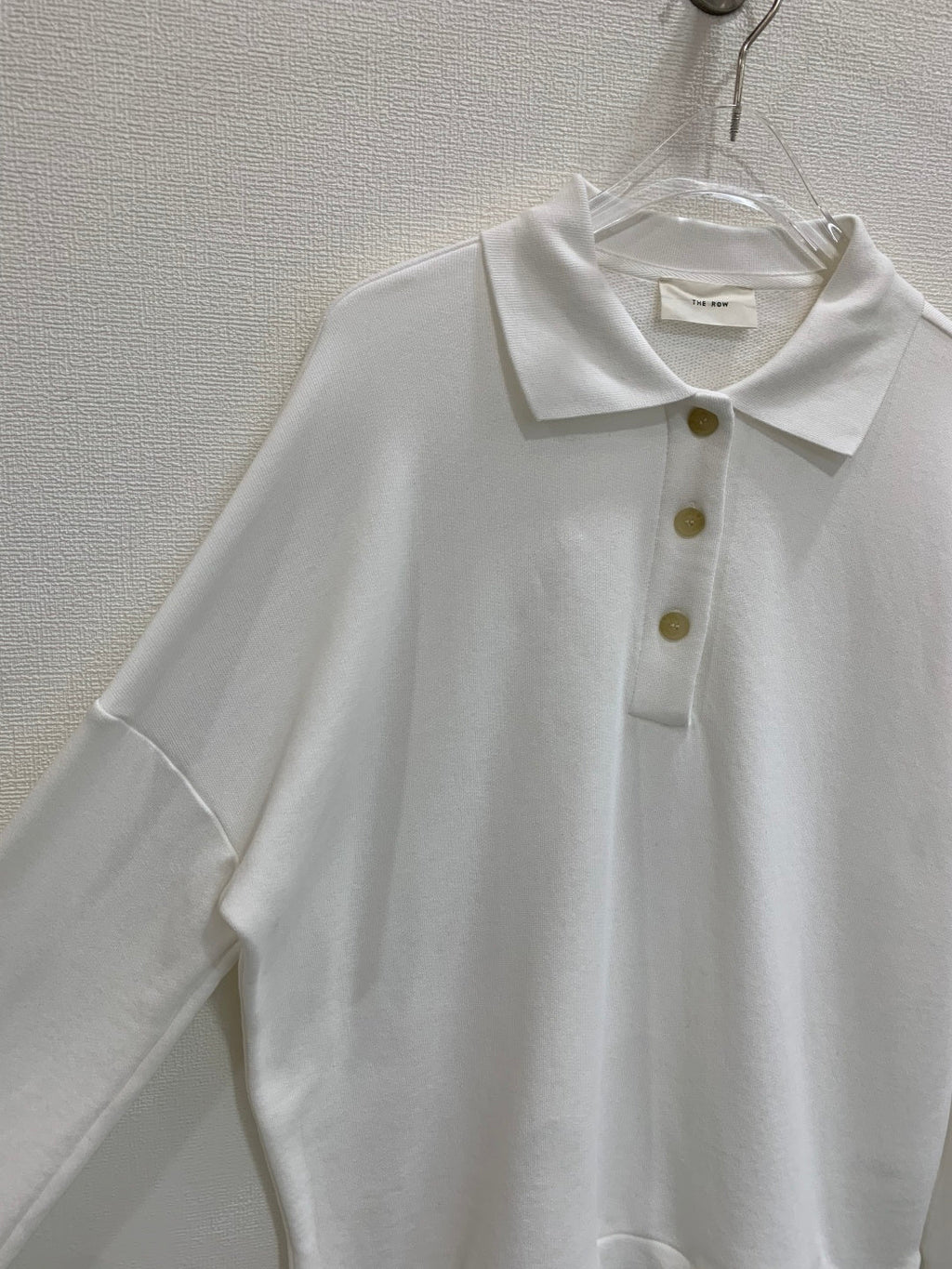 The Row/26 Button-Up Long Sleeve Sweatshirt